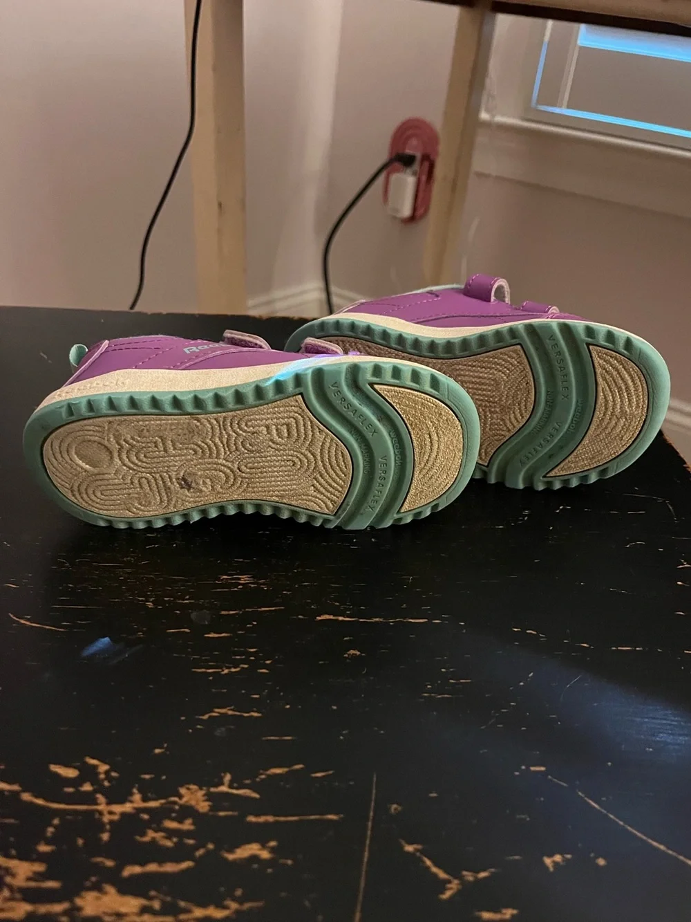 Purple Velcro Reeboks Weeboks